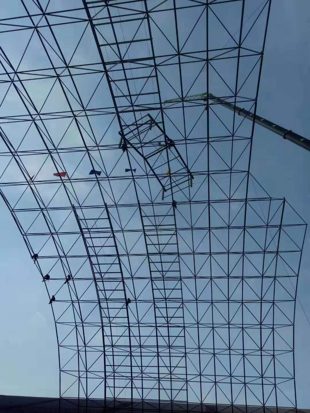 九龙坡干煤棚网架安装