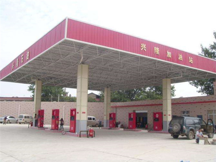 九龙坡加油站钢结构网架案例9